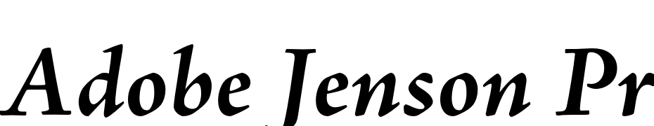 Adobe Jenson Pro Bold Italic Font Download Free